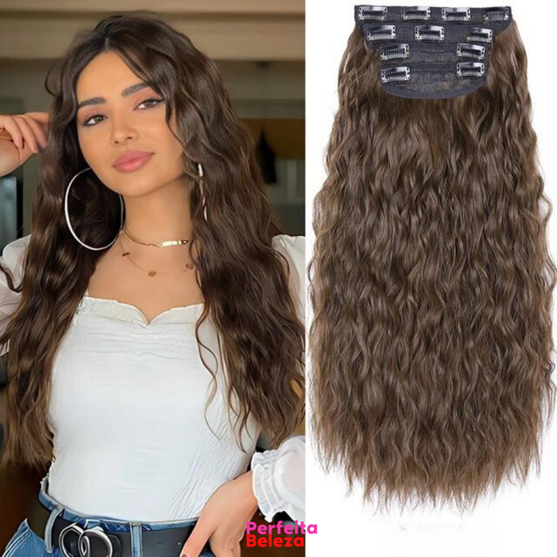 RapunzelHair - Extensão de Cabelo 50 cm [Kit com 4 peças]