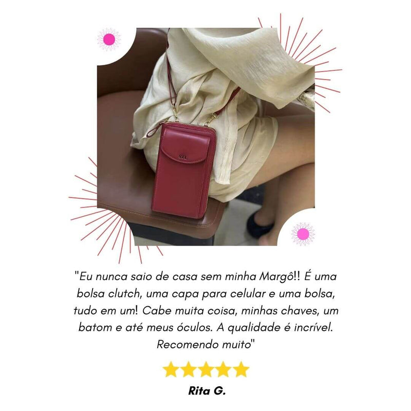 Margô - A Bolsa Carteira Original (serve para todos os celulares)