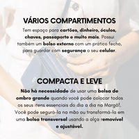 Margô - A Bolsa Carteira Original (serve para todos os celulares)