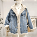 Aurora | Jaqueta Feminina Jeans Peluciada