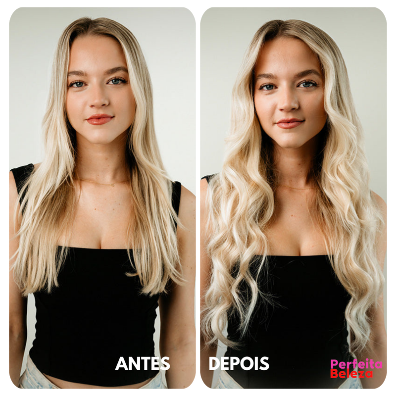 Rapunzel Hair - Extensões naturais para um visual luxuoso  [Kit com 4 peças de 50 cm cada]