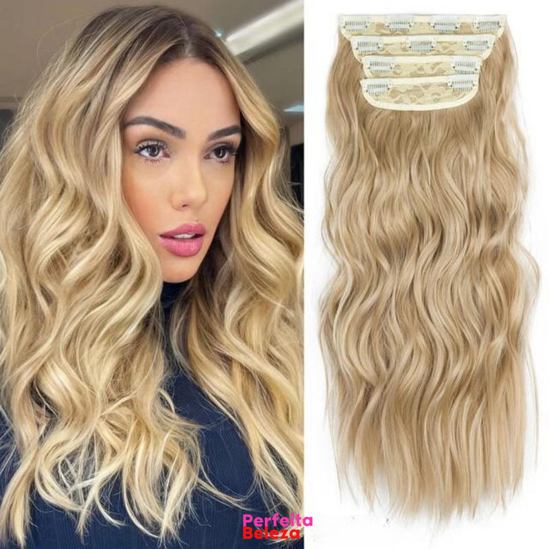 RapunzelHair - Extensão de Cabelo 50 cm [Kit com 4 peças]