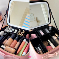 GlowCase Pro - Maleta de maquiagem com espelho LED