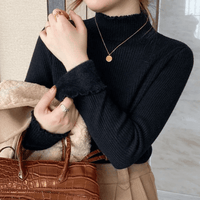 Luna | Blusa Feminina Peluciada com Gola Alta