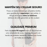 Margô - A Bolsa Carteira Original (serve para todos os celulares)