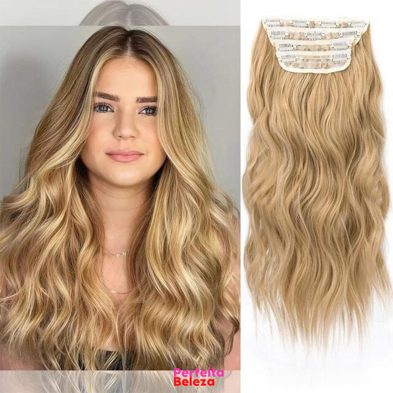 RapunzelHair - Extensão de Cabelo 50 cm [Kit com 4 peças]