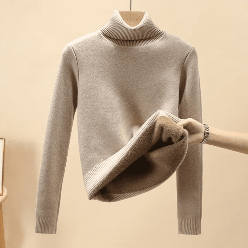 Amélie | Suéter Feminino Gola Alta Peluciado