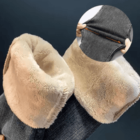 Isla | Calça Jeans Feminina com Elastano Peluciada  + Meia Térmica