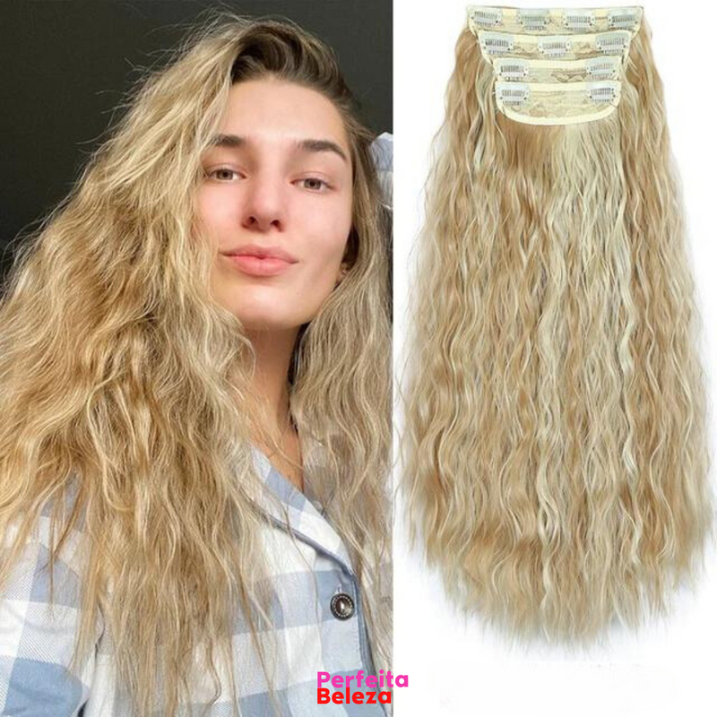 RapunzelHair - Extensão de Cabelo 50 cm [Kit com 4 peças]