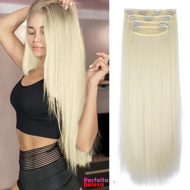 RapunzelHair - Extensão de Cabelo 50 cm [Kit com 4 peças]