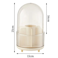 GlamStation - Organizador de Pincéis e Maquiagem Rotativo