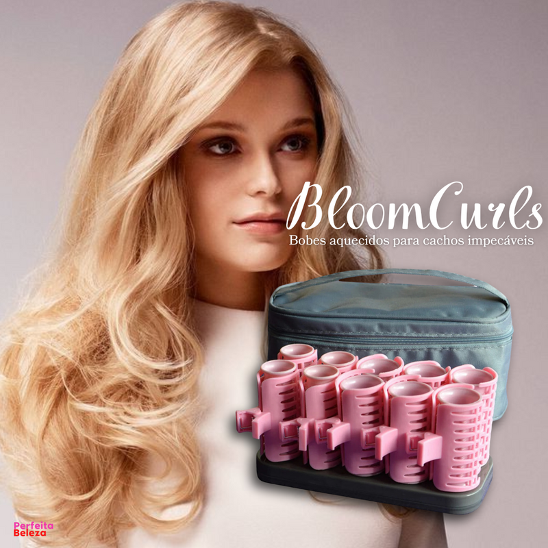 BloomCurls - Bobes quentes para cachos impecáveis [Kit com 10 Bobes]