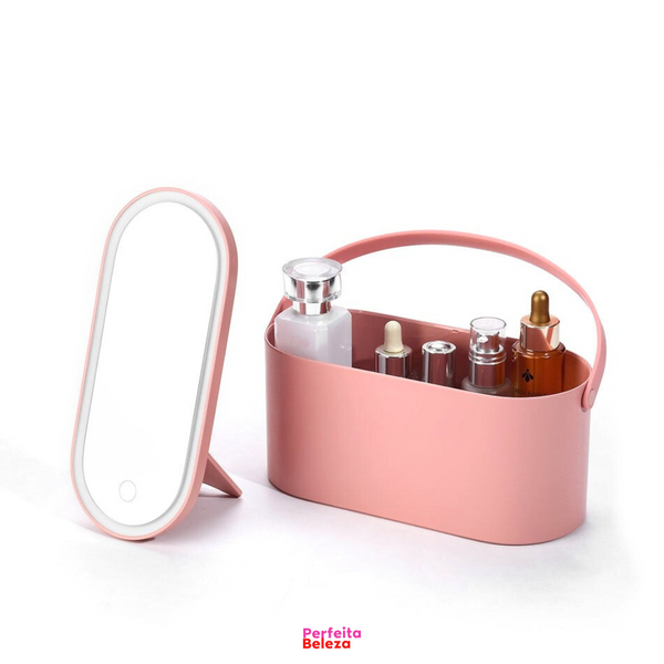 GlamBox – Maleta portátil com luz led para maquiagem