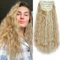 Rapunzel Hair - Extensões naturais para um visual luxuoso  [Kit com 4 peças de 50 cm cada]