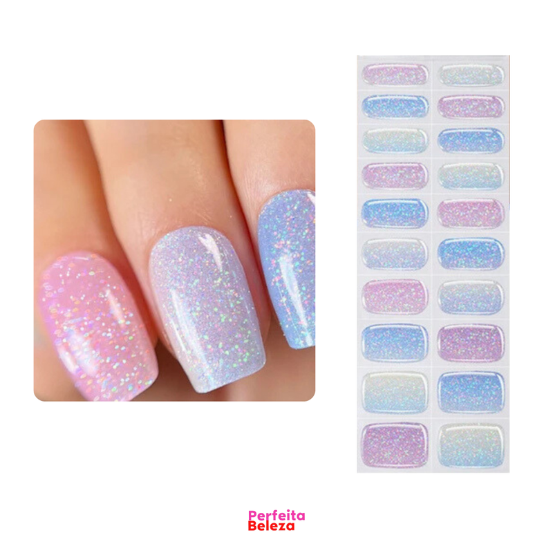 Lush Nails - Manicure em segundos [Kit 20 adesivos]