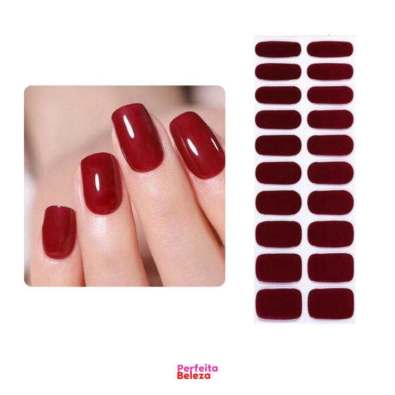 Lush Nails - Manicure em segundos [Kit 20 adesivos]