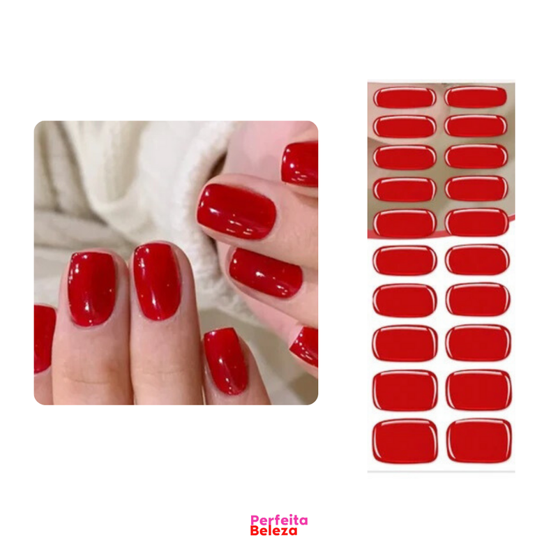 Lush Nails - Manicure em segundos [Kit 20 adesivos]