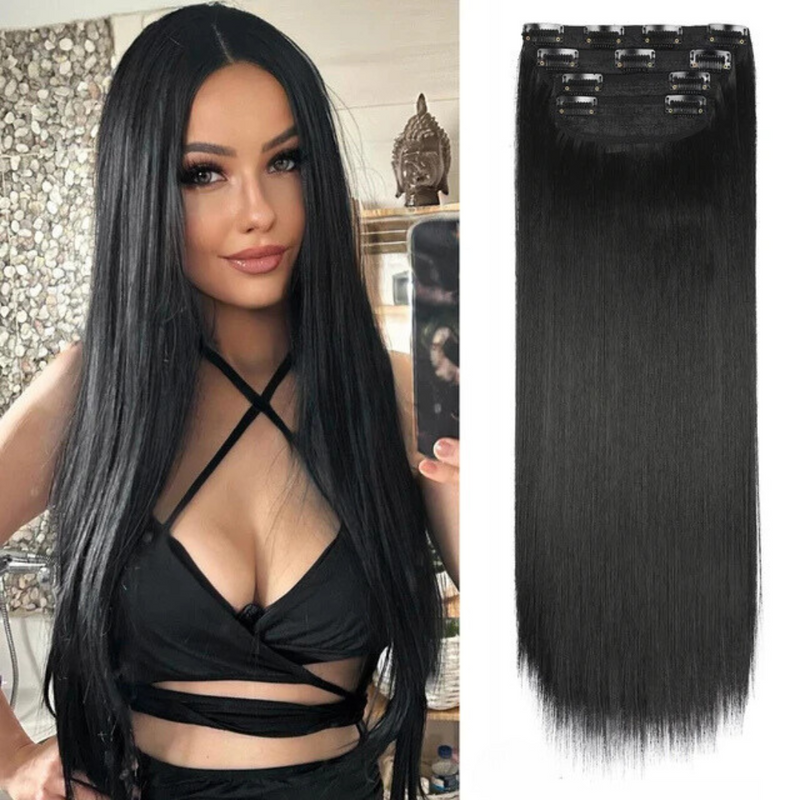 Rapunzel Hair - Extensões naturais para um visual luxuoso  [Kit com 4 peças de 50 cm cada]