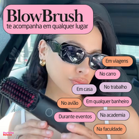 BlowBrush - Escova Alisadora e Modeladora Portátil